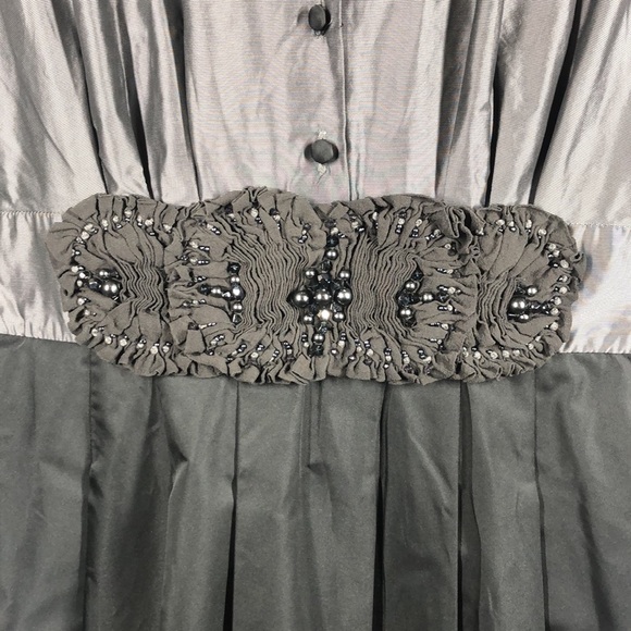 BCBG MaxAzria dress gray and black waist - Picture 3 of 11